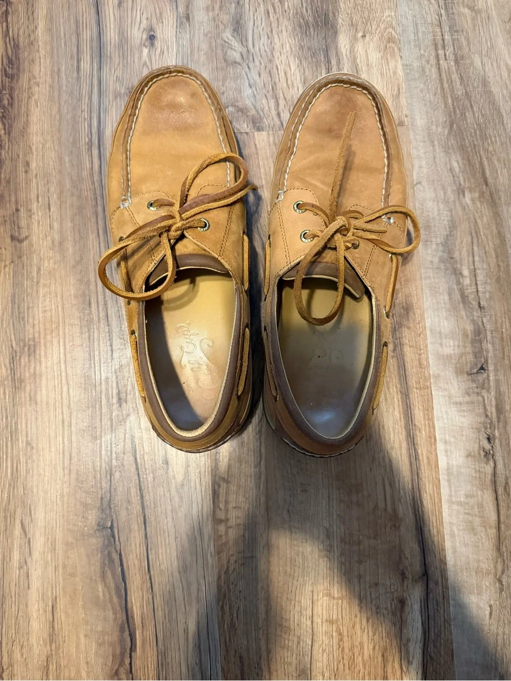 Sperry Men's Leather Boat Shoes in Tan